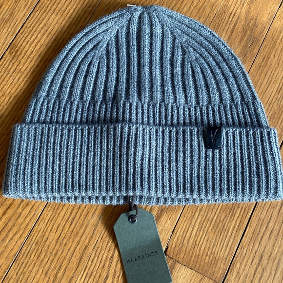 All Saints Other - Gray ribbed beanie NWT